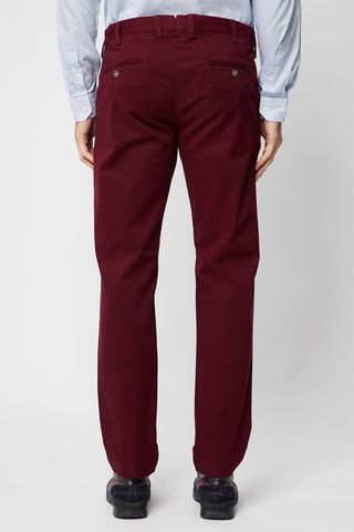 Pantalón chino slim fit - Burdeos
