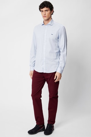 Pantalón chino slim fit - Burdeos