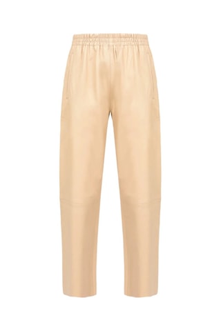 Pantalón de piel de cordero - Beige
