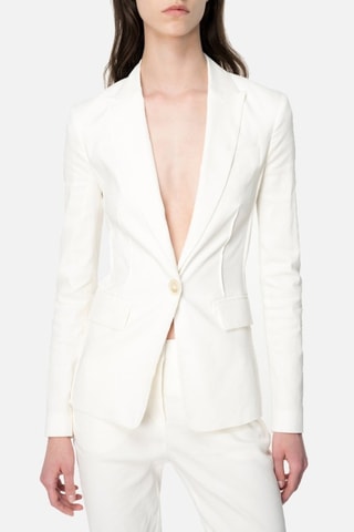 Chaqueta de lino - Beige