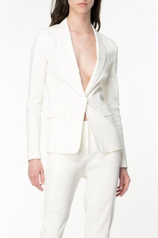 Chaqueta de lino - Beige
