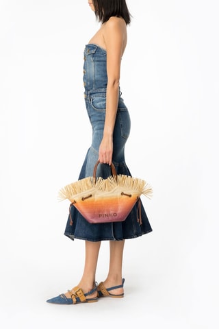 Vestido bustier vaquero - Azul