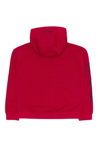 Sudadera con capucha - Rojo y azul