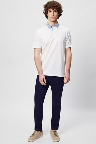 Polo - Harmont & Blaine - Blanco y azul