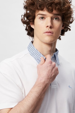 Polo - Harmont & Blaine - Blanco y azul