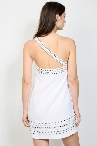 Vestido asimétrico - Pinko - Blanco