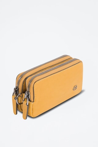 Bolso de mano de piel - Piquadro - Amarillo
