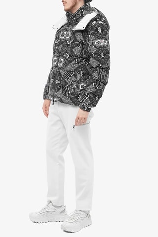 Anorak con capucha Gartempe - Moncler - Blanco y negro