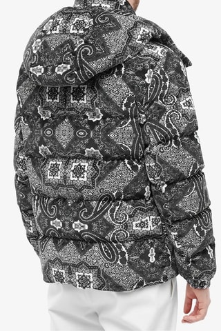 Anorak con capucha Gartempe - Moncler - Blanco y negro