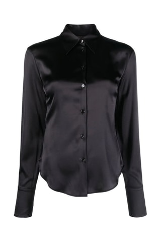 Camisa de seda - Negro