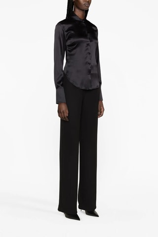 Camisa de seda - Negro