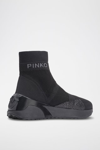 Zapatillas altas - Blanco y negro