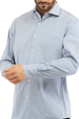 Camisa - Dan John - Blanco y azul