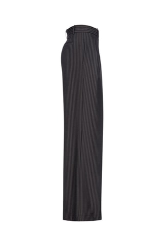 Pantalón wide leg de lana - Negro