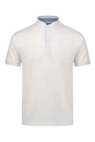 Polo - Blanco y azul