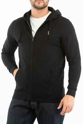 Sudadera con capucha - Negro y blanco