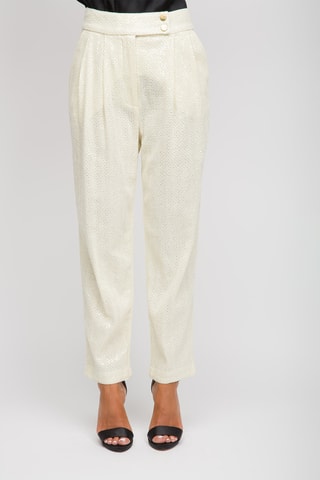 Pantalón de tiro alto - Pinko - Beige