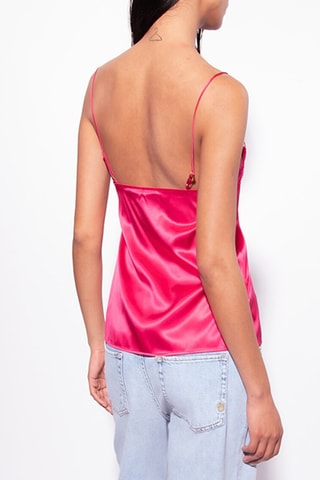 Top de seda - Fucsia