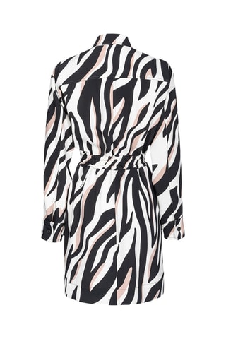 Vestido camisero - Negro y blanco