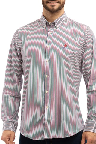 Camisa - Beverly Hills - Blanco, rojo y azul