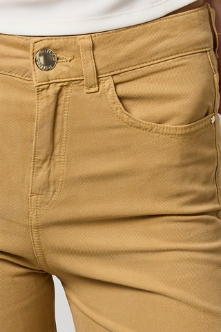 Pantalón palazzo de tiro alto - Camel