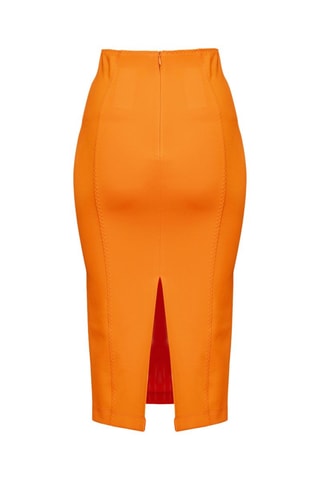 Falda de tubo - Pinko - Naranja