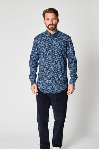 Camisa - Harmont & Blaine - Blanco y azul