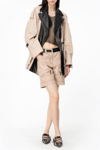 Chaqueta - Negro y beige