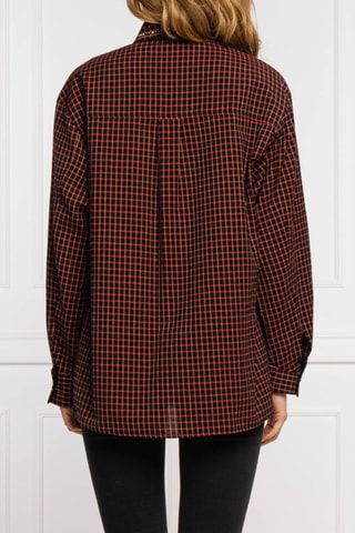 Camisa - Pinko - Negro y rojo
