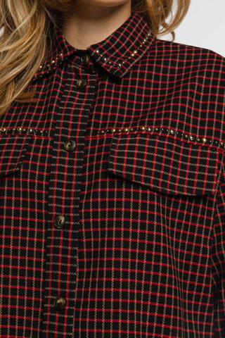 Camisa - Pinko - Negro y rojo