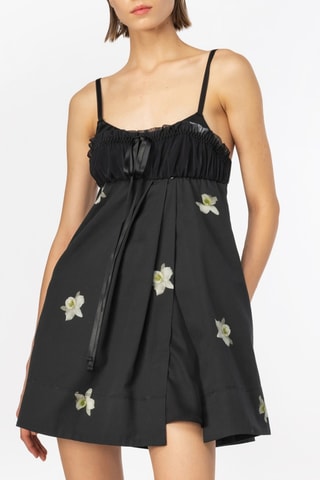Vestido corto - Blanco y negro