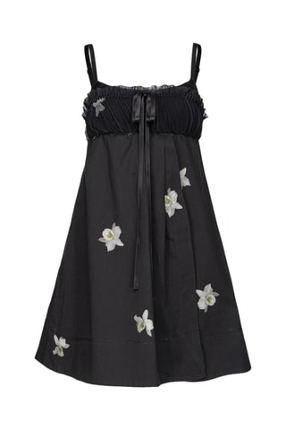 Vestido corto - Blanco y negro