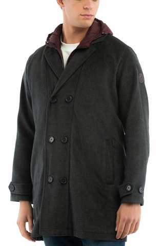 Chaqueta con capucha - Gris