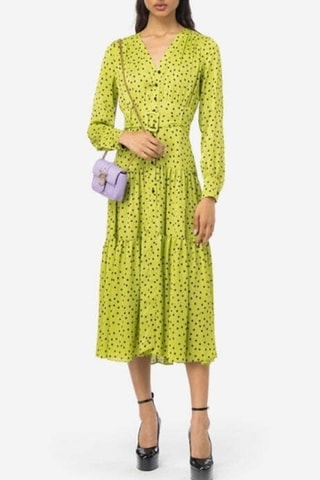 Vestido camisero - Negro y verde