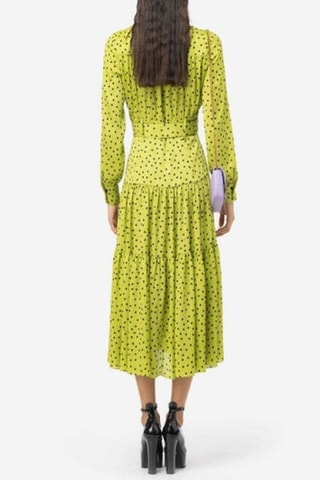 Vestido camisero - Negro y verde