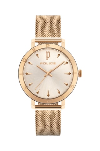Montre à quartz en acier en acier- Doré