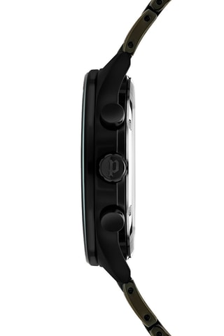 Montre à quartz en acier - Noir