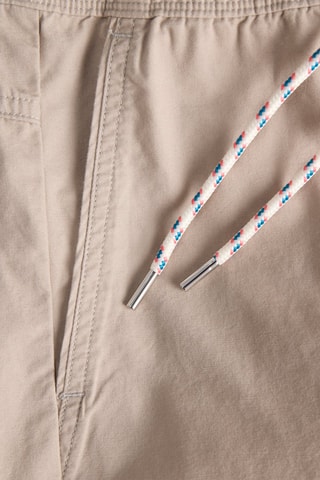 Pantalon regular en coton biologique - Beige
