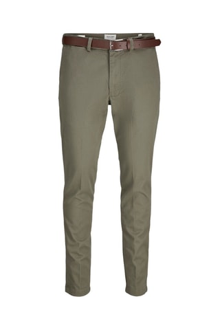 Chino slim en coton biologique - Marron