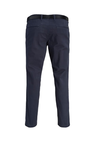 Chino slim en coton biologique - Bleu marine