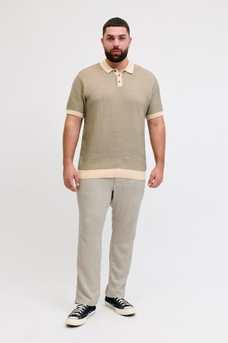 Pantalon loose en lin - Vert 