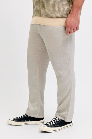 Pantalon loose en lin - Vert 