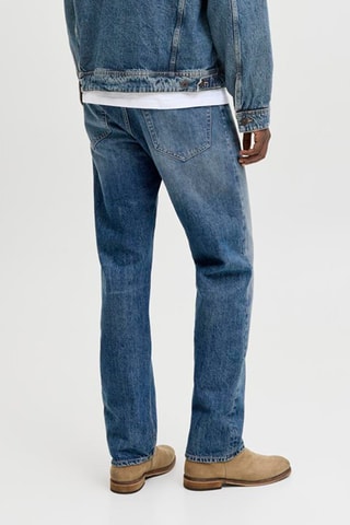 Jean relaxed taille haute - Bleu