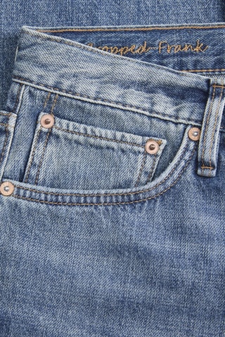 Jean relaxed taille haute - Bleu cobalt