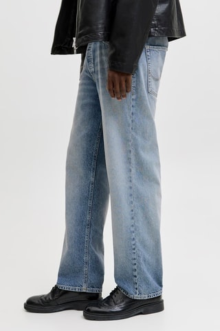 Jean loose taille haute - Bleu clair