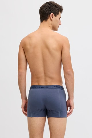 7 boxers en coton biologique - Noir et bleu