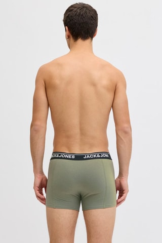 3 boxers en coton biologique - Noir et vert