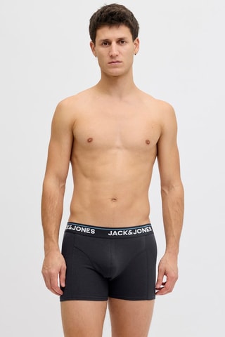 3 boxers en coton biologique - Noir et vert