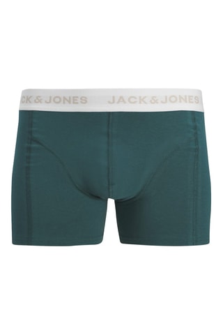 3 boxers en coton biologique - Gris et vert foncé