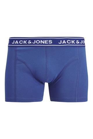 3 boxers en coton biologique - Bleu et gris clair chiné